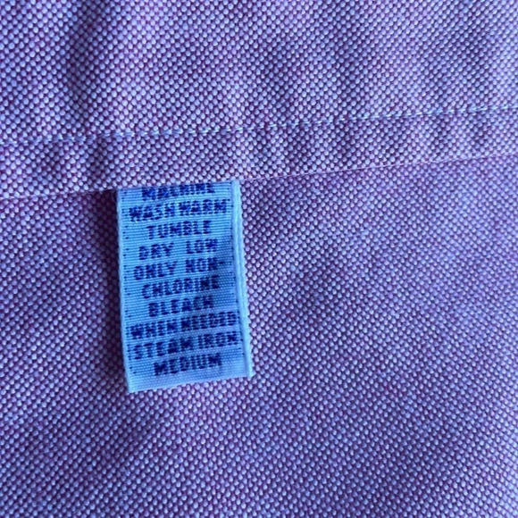 Ralph lauren Oxford Long-Sleeve button down Shirt Faded red Size 14 1/2-33 - Picture 10 of 12